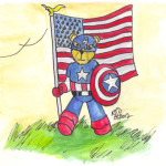 Captain America during Memorial Day at Second Geekhood 2