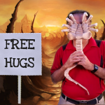 Have some free hugs from our resident ALIEN Facehugger at Second Geekhood