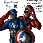 Captain America during Memorial Day_by_songaix at Second Geekhood 11