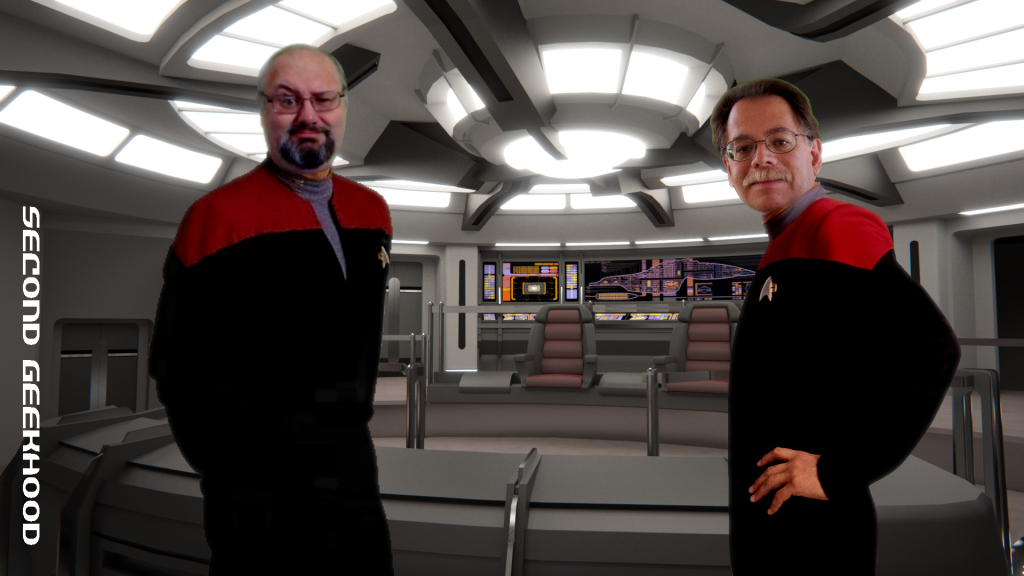 CaptZenos & AFOL Husband on bridge of Intrepid Class starship